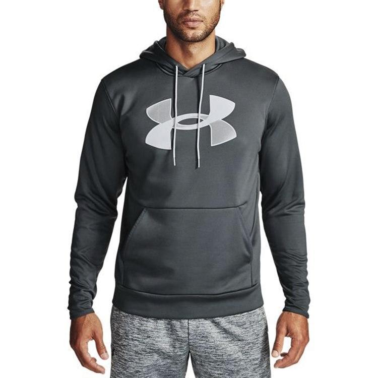 Under Armour Fleece Hooded Training Sweatshirt Men Sweatshirts Gray 1357085-012