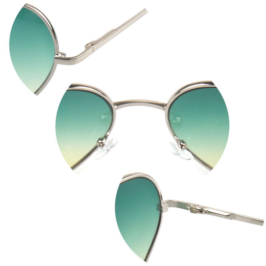 Women Sunglasses Cute Heart Frame Mirror Fashion UV400 Protection Vintage Retro Eyewear Sun Glasses