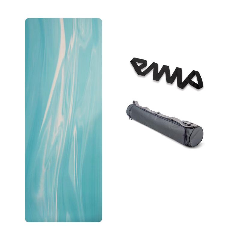 Frosted Rubber Yoga Mat with Alignment Lines