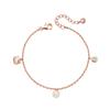 Jewelry Daily Kitty Charm Bracelet Hlsbr242-P
