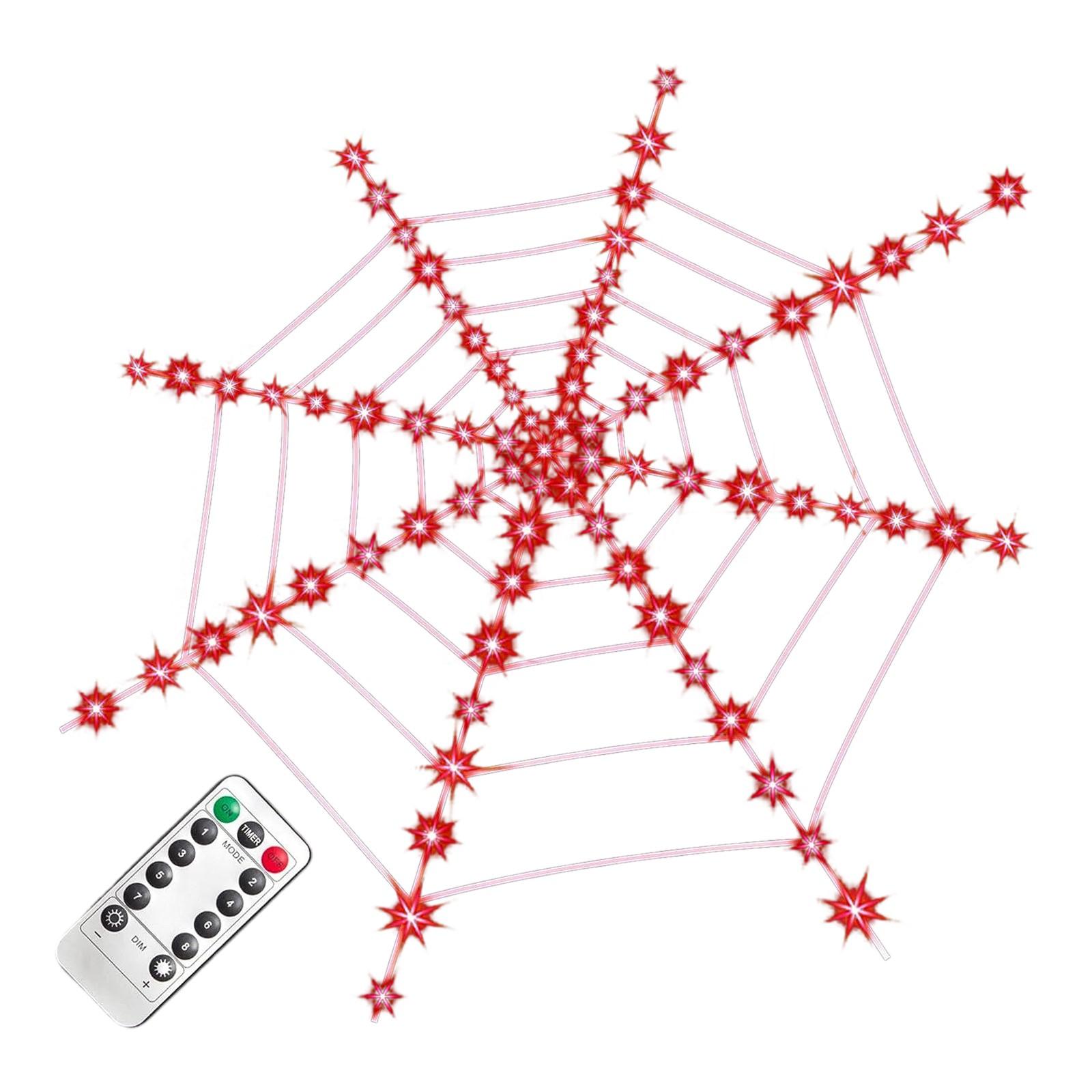 

Реквизит на Хэллоуин, Светящаяся паутина, Планировка площадки, Разноцветная паутина, Украшение для бара One Size оранжевый