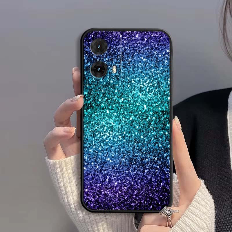 Shining creative patterns For Motorola G85 Edge 50 G24 G35 G14 G04 40 G72 G34 G G54 G13 G32 5G Black Phone Case