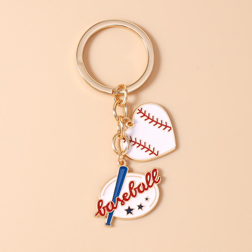 

Fashion Sports Ball Keychain Women Men Baseball Key Ring Pendants for Handbag Decor DIY Handmade Jewelry Gifts