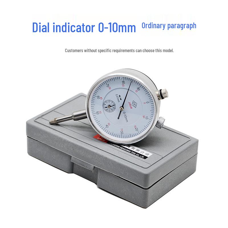 6-Jewel Shockproof Shanghai Harbin Dial Indicator 0-10mm Heavy-Duty Lever Model with Stand