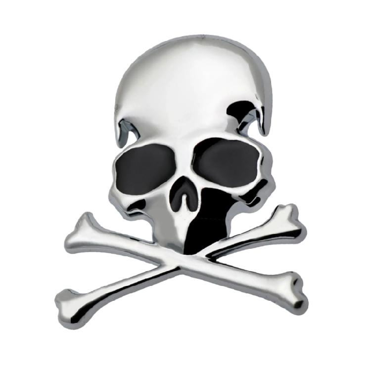 

3D Skull Metal Decals Weatherproof Weather Resistant Sticker Personalizes Car Accessory Upgrades for Car & Motorcycles