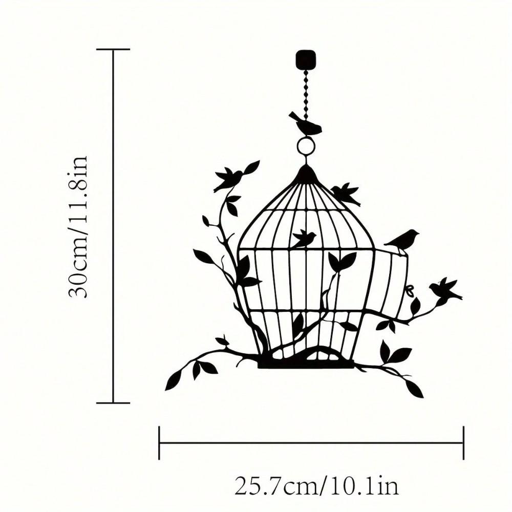 

1pc Elegant Metal Birdcage Wall Art Hanging Decor for Home Wedding Housewarming Gift Waterproof Rustproof TY5709