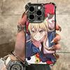 Anime Character Power CSM Soft Phone Case For iPhone 15 16 17 Air 14 Pro Max 16E Plus 13 12 Mini Plating Anti-Fall Fundas