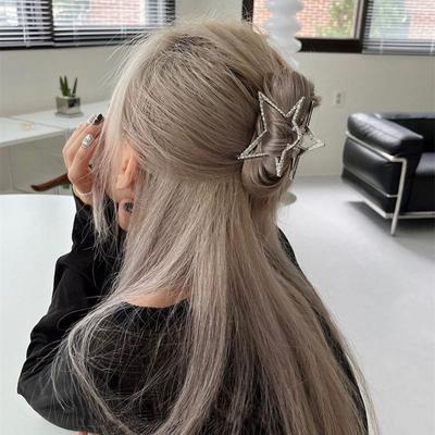 Y2K Metal Star Hair Claw Hair Clip Women's Hair Accessories Are Suitable for Ladies and Girls