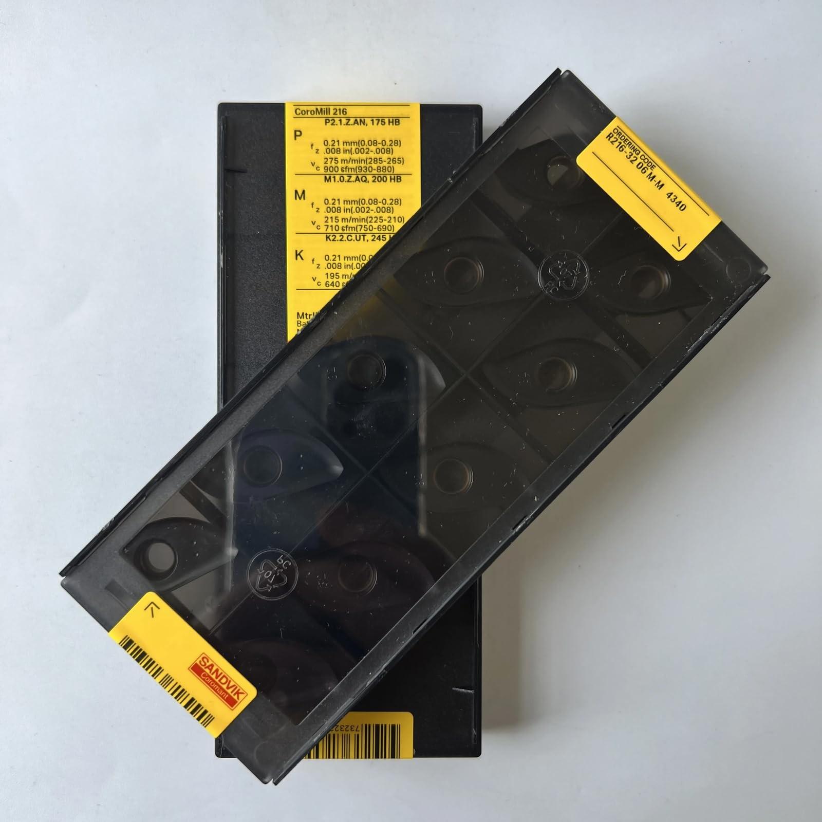 

Original Sandvik / R216-3206M-M 4340 / CNC lathe carbide blade 10 Pcs