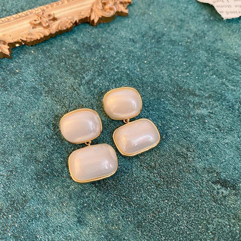 Drop Earrings Set Big Circle Piercings Earrings Jewelry for Women Imitation Pearl Hoop Cute Ear Buckle