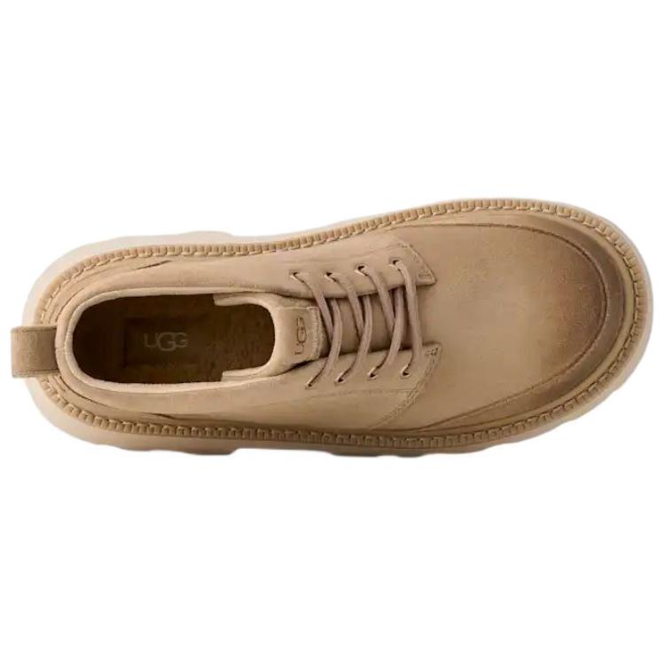 UGG Chukka Lug Suede Fashion Lace-Up Ankle Boots Men ankle boots Light-Brown 1171113-MDSD