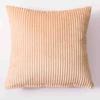 Drawn Pillow Case Car Sofa Cushion Flannel Pillow Bed Head Back Square Pillow Cushion Cover Solid Color