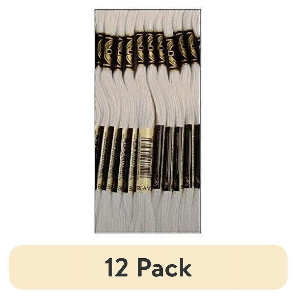 

12 Pack Six-Strand Embroidery Thread Floss 100% Cotton Washable Fade Resistant Cross Stitch 8.7 Yards per Skein United States