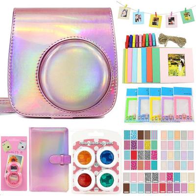 Fujifilm Instax Mini 9 8 Camera Accessory Bundle Shoulder Strap Bag Case Photo Album Film Frame Kit