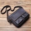 Retro Handmade Leather Men's Shoulder Bag First Layer Cowhide Crossbody Messenger Bag Casual Trend Men Bag 8 Inch Ipad Bag NZPJ