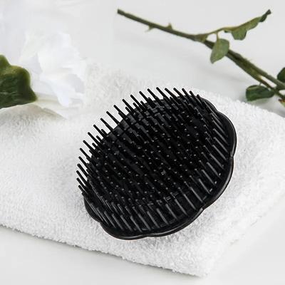 1 pz Pettine Nero per Capelli Massaggiatori per Cuoio Capelluto Pettine Rotondo Donne Uomini Spazzola da Doccia Capelli Cuoio Capelluto Doccia Lavaggio Pulizia Strumento per Capelli Spazzola