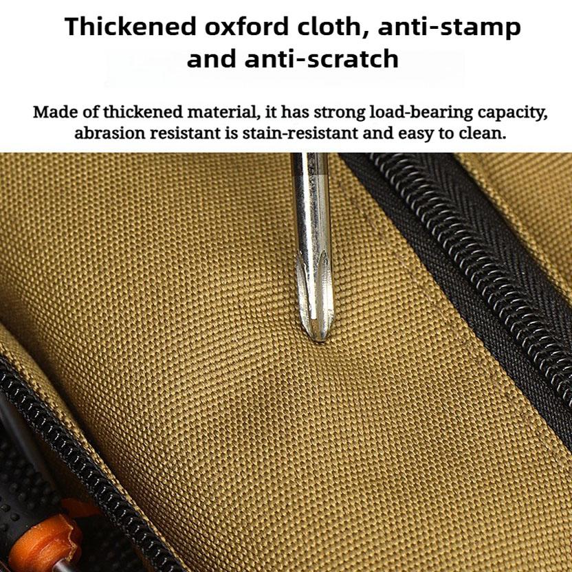 Multifunctional Portable Tool Bag, Thickened and Wear - Resistant Tool Kit, Roll - Up Large - Capacity Storage Bag, Hanging Hard