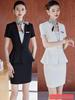 Women's Short-Sleeve Professional Suit Set for Hotel or Salon Staff
