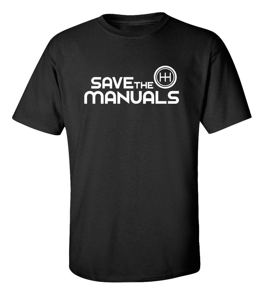 SAVE THE MANUALS Racing Automotive T-Shirt Unisex T-Shirt M