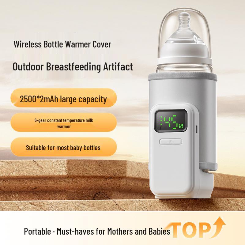 Portable Baby Bottle Warmer with Digital Display and Constant Temperature