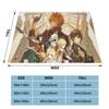 Anime Breathable Super Warm Soft Blanket for Bedding Travel Blanket Flannel