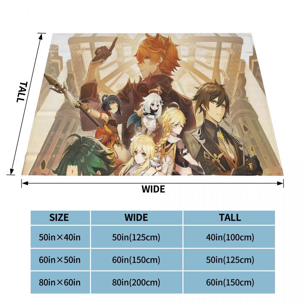 Anime Breathable Super Warm Soft Blanket for Bedding Travel Blanket Flannel