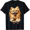 Pomeranian Dog Graphic Pet Artwork Pomeranian Men Women Kids T-Shirt(1)