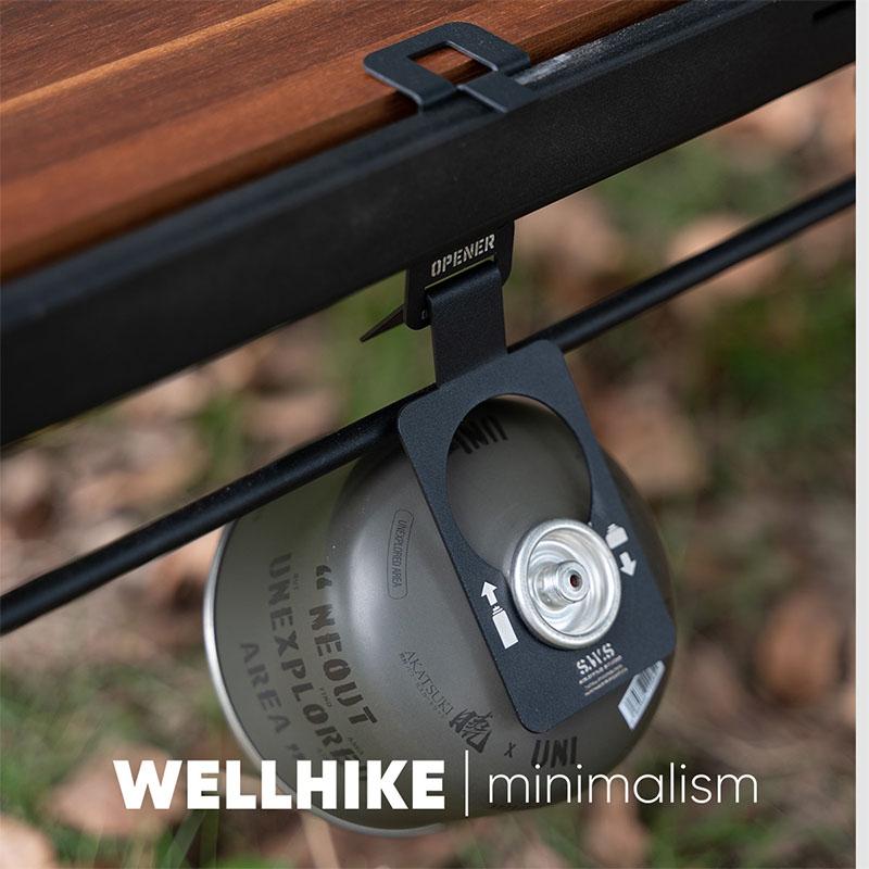 WELLHIKE Campingbord Gasbehållarkrokar Multifunktionella Rostfria Krokar Klämmor Gasbehållartillbehör Överlevnadsutrustning