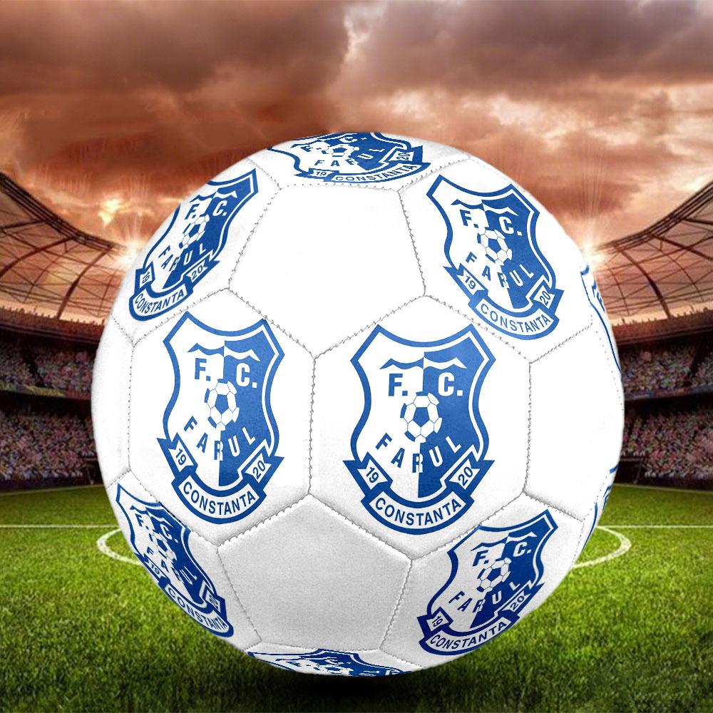 Farul FC Size 5 Soccer Ball, Machine-Stitched PVC, Durable & High Bounce, All Ages Fit, fan merchandise, matches & outdoor use.