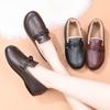 Winter new velvet thickened cotton shoes women's non-slip warm middle-aged and old pedal soft-soled mother shoes