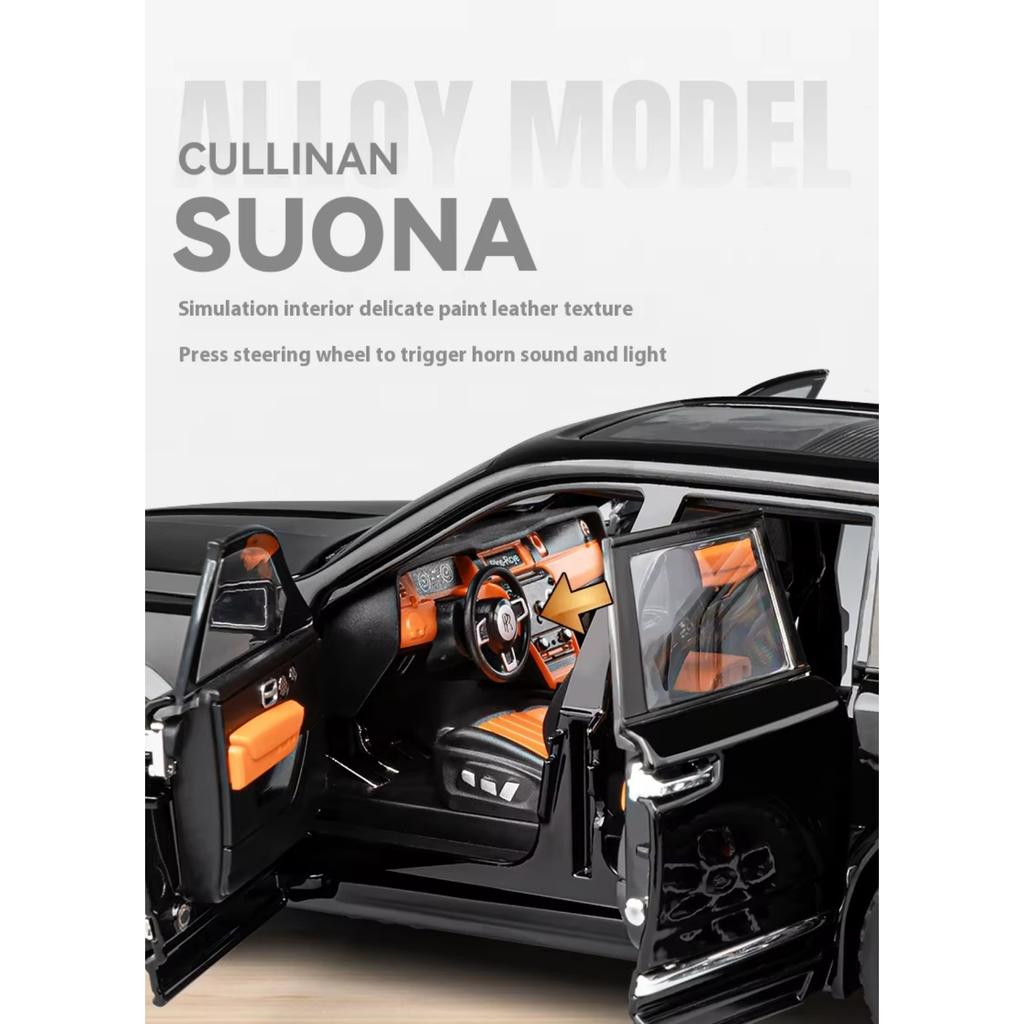 1/20 Rolls Royce Cullinan Luxury Off Road SUV Alloy Metal Diecast Model Car Collection Hobby Decoration Holiday Gifts Boyfriend