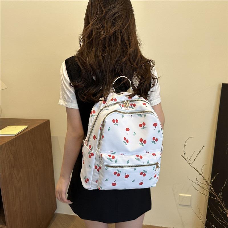 Beautiful butterfly printing casual large-capacity student schoolbag going out for leisure commuting versatile backpack backpack