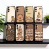 Capybara Phone Case For Samsung Galaxy A73,A72,A71,A70,A53,A52,A51,Soft Silicone Black Cover