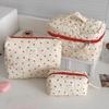 Mode Ins Hart Vrouwen Quilt Make-uptas Grote Capaciteit Toilettas Cosmetica Opbergtas Handtas Dames Ritssluiting Make-uptas