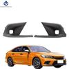 Car Front Fog Light Cover Lower Bumper Black Foglight Hole Grilles Decoration Bezel Fit  For Honda Civic 2022 2023