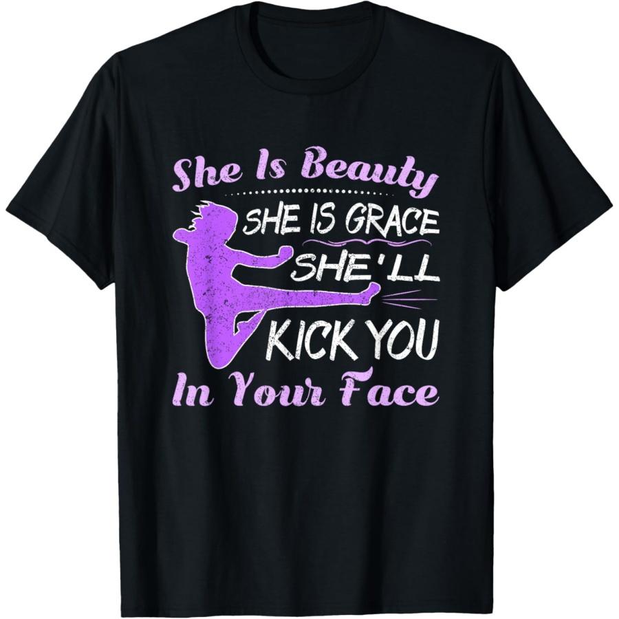 Футболка с девушкой-каратисткой Смешная футболка по тхэквондо XXXXXL чёрный