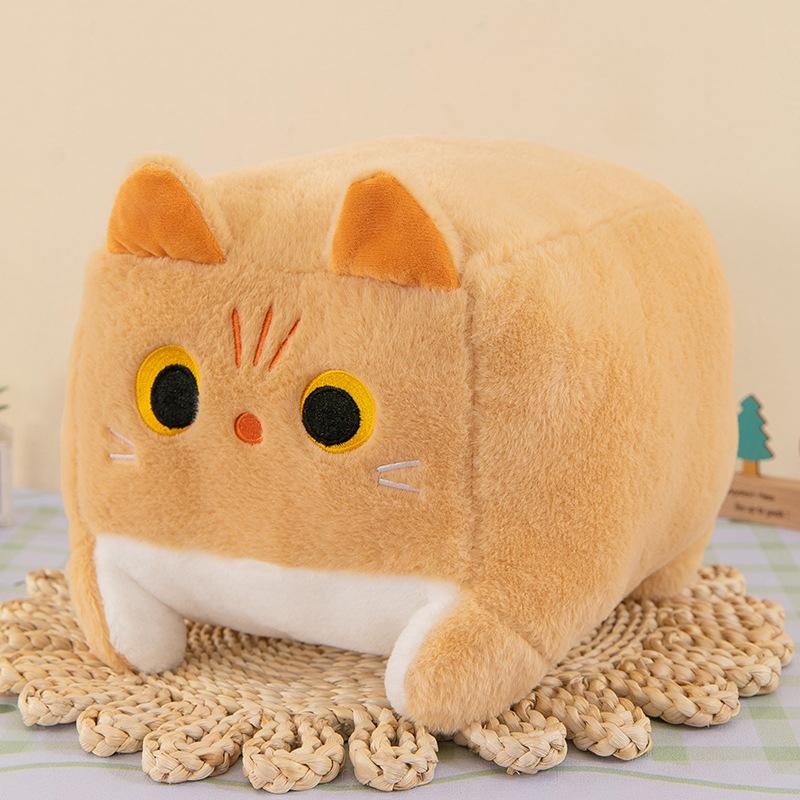 Square Cat Throw Pillow Cushion Cute Cat Doll Floor Seat Pier Tatami Butt Cushion Throwing Doll