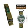 Quick Fabric Watchband For Huawei Smart Watch Gt5pro Gt5 Gt4 Gt 4 46mm Camouflage Army Green Fabric Nylon Men Universal Strap 22