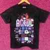 AC/DC Album Cover Arts Through The Years Hard Rock Tee M