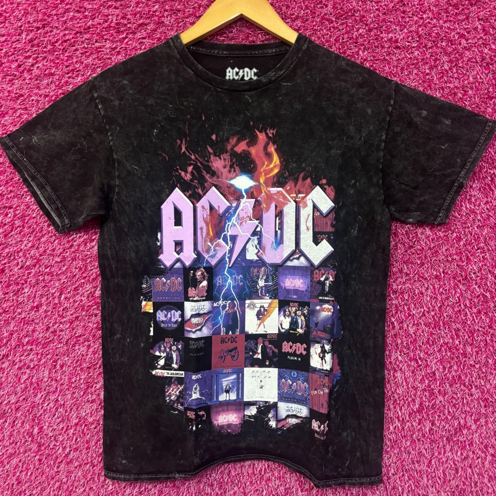 

AC/DC Album Cover Arts Through The Years Hard Rock Tee M 3XL