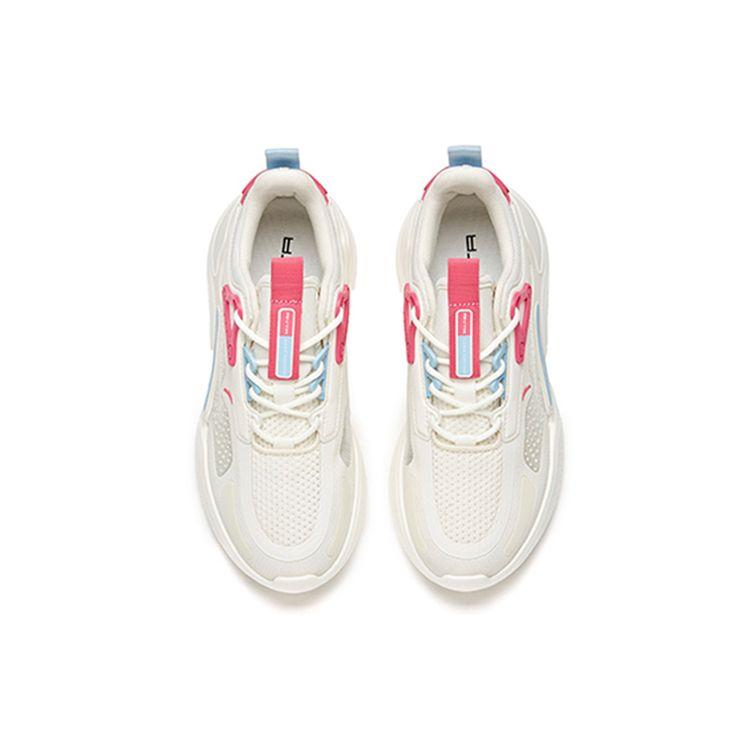 Anta Casual Low-Top Running Shoes Women Sneakers White Red 122038859-1