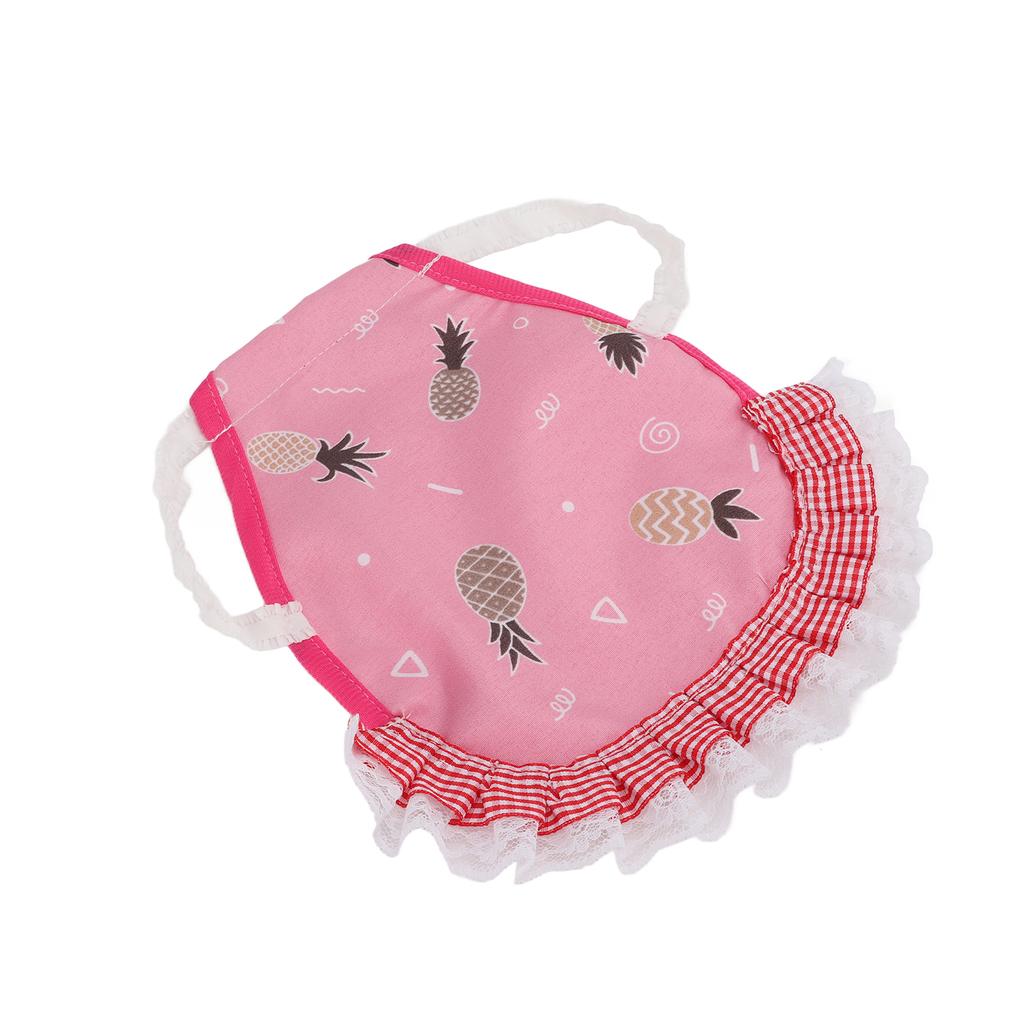 Hen Saddle Cute Protective Colorful Pet Chicken Apron with Elastic Straps for PoultryPink Pineapple