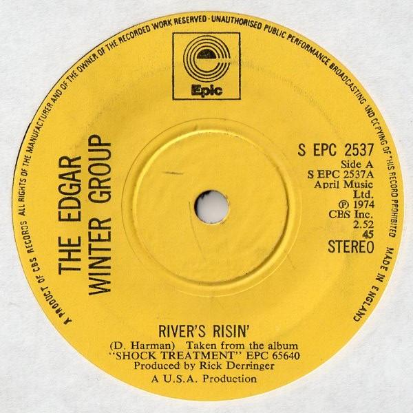 

7inch Record EDGAR WINTER GROUP - River s Risin SEPC2537 Epic 1974 UK Rock Used