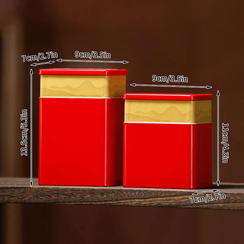 1 Stück Mini Leere Tee-Dose Haushalt Grün Schwarztee Versiegeltes Glas Tragbar Zuhause Kleine Tee-Verpackungsbox Weißblech Aufbewahrungsdosen