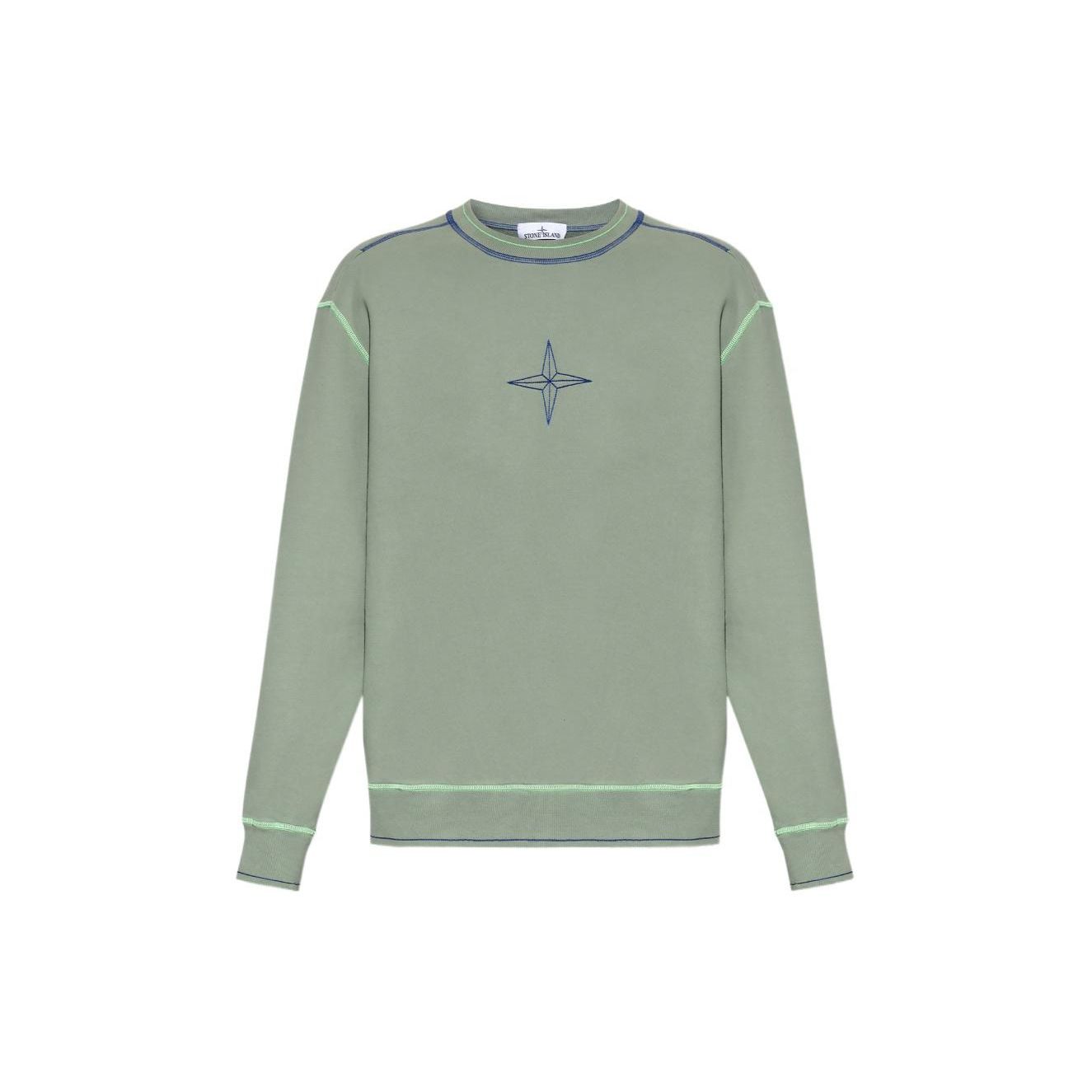 

Stone Island Logo Icon Loose Fit Long Sleeve Sweatshirt Men sweatshirt Green 791560778-V0055 XL