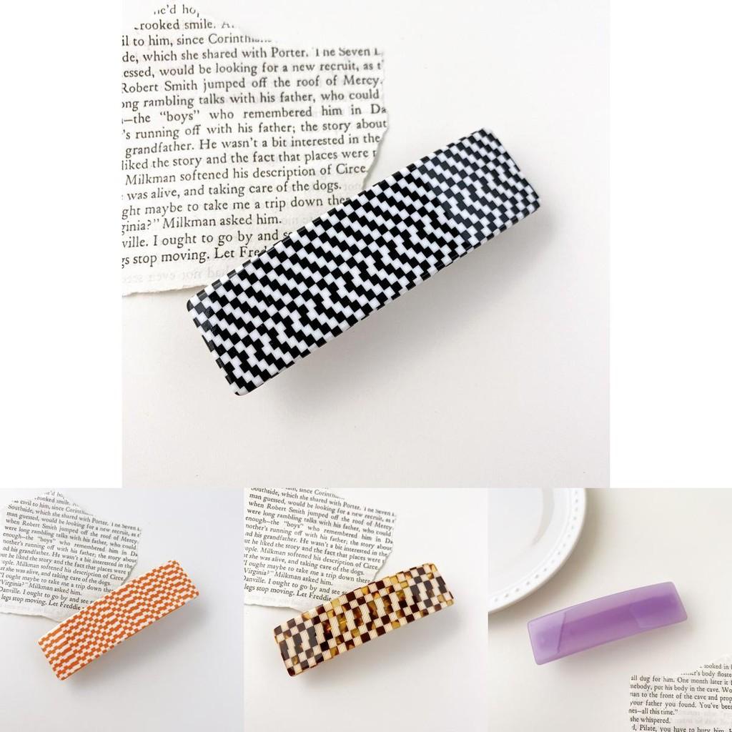 Chic 8.5cm Korean Style Hair Clip Contemporary Acetate Geometric Spring Hairpin