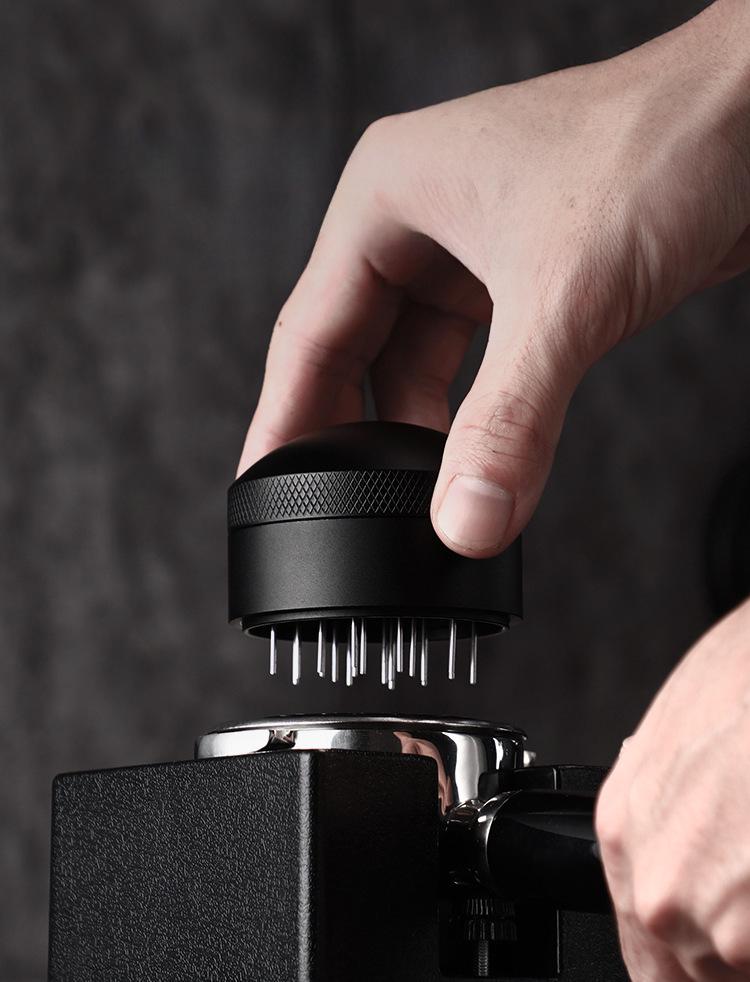 Adjustable Coffee Distributor & Stirring Needle: Breaks Up Clumps and Mixes Coffee Powder