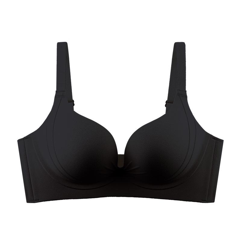 Women's Seamless Push-Up Bra - Soft, Supportive, Anti-Sagging, Wire-Free, Small Chest Enhancement, Side-Smoothing Design