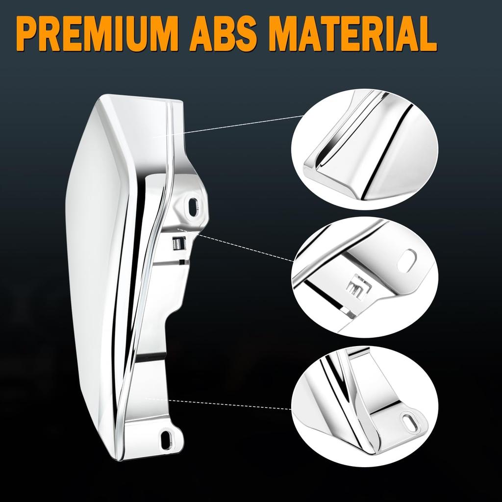 PBYMT Mid Frame Air Deflectors Heat Shield Compatible for Harley Touring Road King Street Electra Glide 2009-later Also Compatible with Models