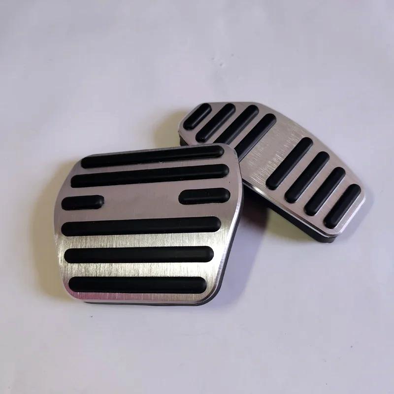 Pro Nissan Rogue 2024 AT Hliníkový plynový pedál Brzdový pedál Neklouzavá podložka Doplňky pro styling interiéru vozu